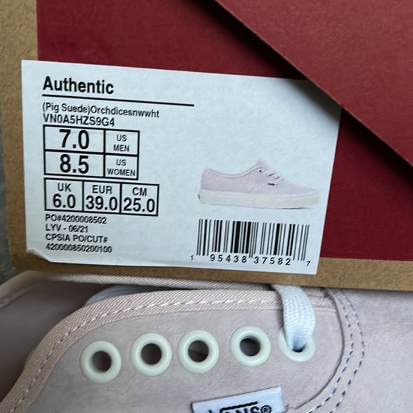 Vans Authentic Pig Suede Orchid Winter White WMNS - Picture 16 of 16